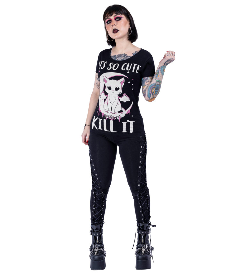 T-shirt Chat It's So Cute I Wanna Kill It - Cupcake Cult