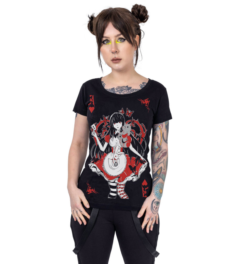 Alice Wonderland Red Girly T-shirt