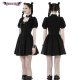 Robe Gothique Lolita Noire Avec Laçage