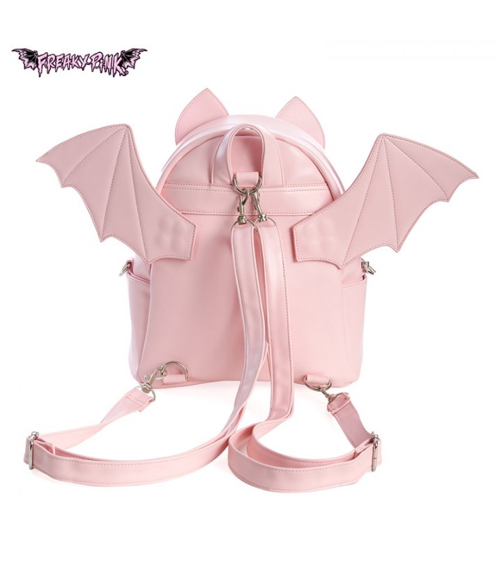 Sac a Dos Chauve Souris Rose Pastel De Banned Freaky Pink