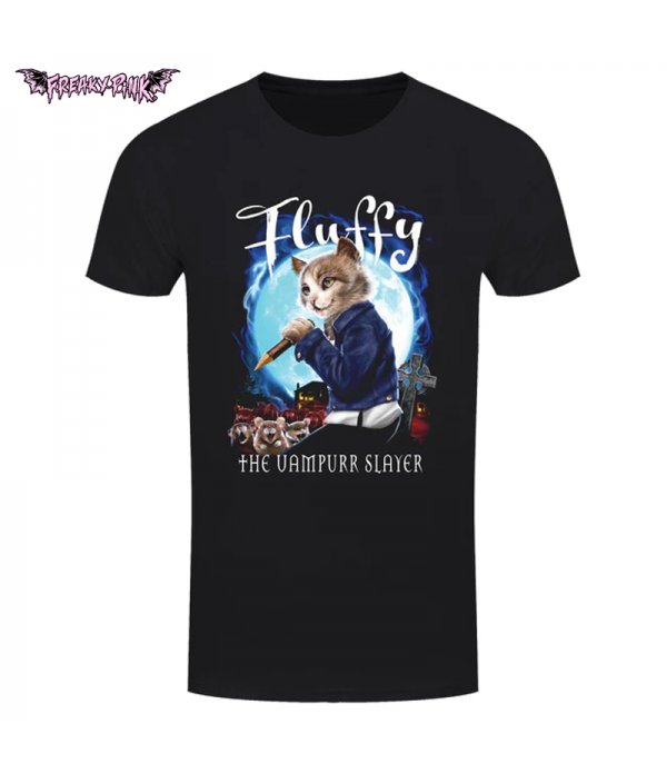 T-shirt Fluffy The Vampurr Slayer Horror Cats